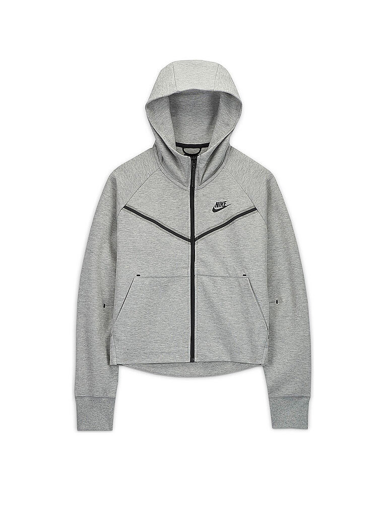 NIKE | Damen Kapuzenjacke Sportswear Tech Fleece Windrunner | grau