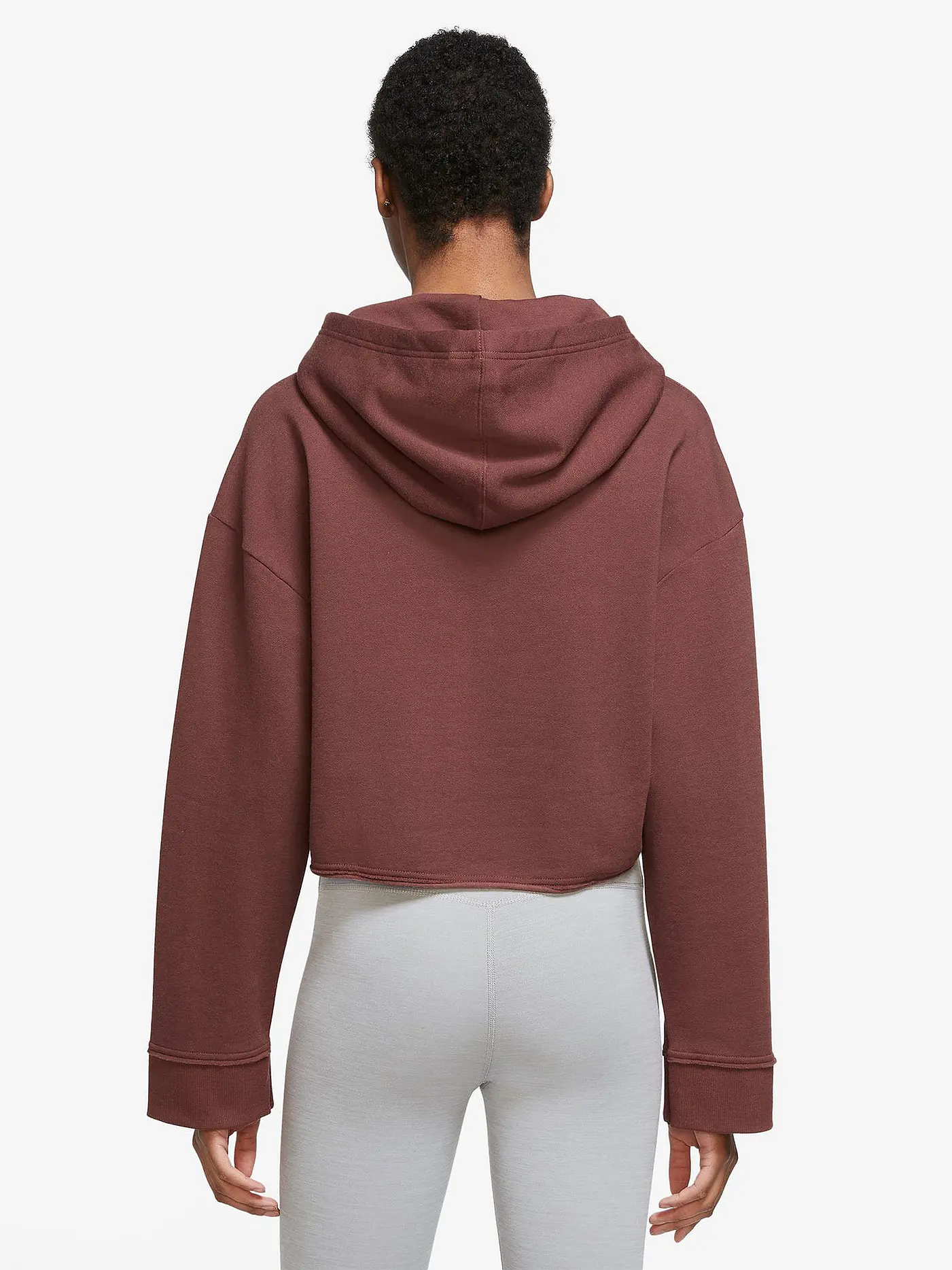 NIKE | Damen Kapuzenpullover Yoga Luxe | braun