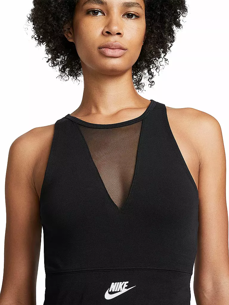 NIKE | Damen Kurz-Tanktop Nike Sportswear | schwarz