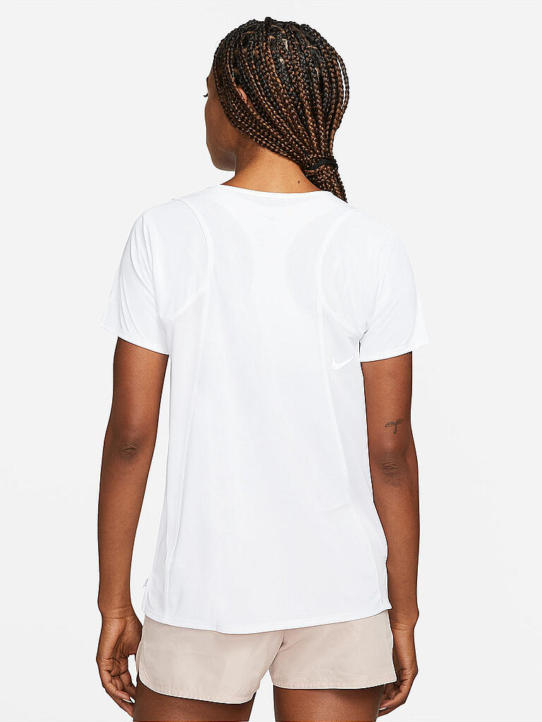 NIKE | Damen Laufshirt Dri-FIT Race | weiss