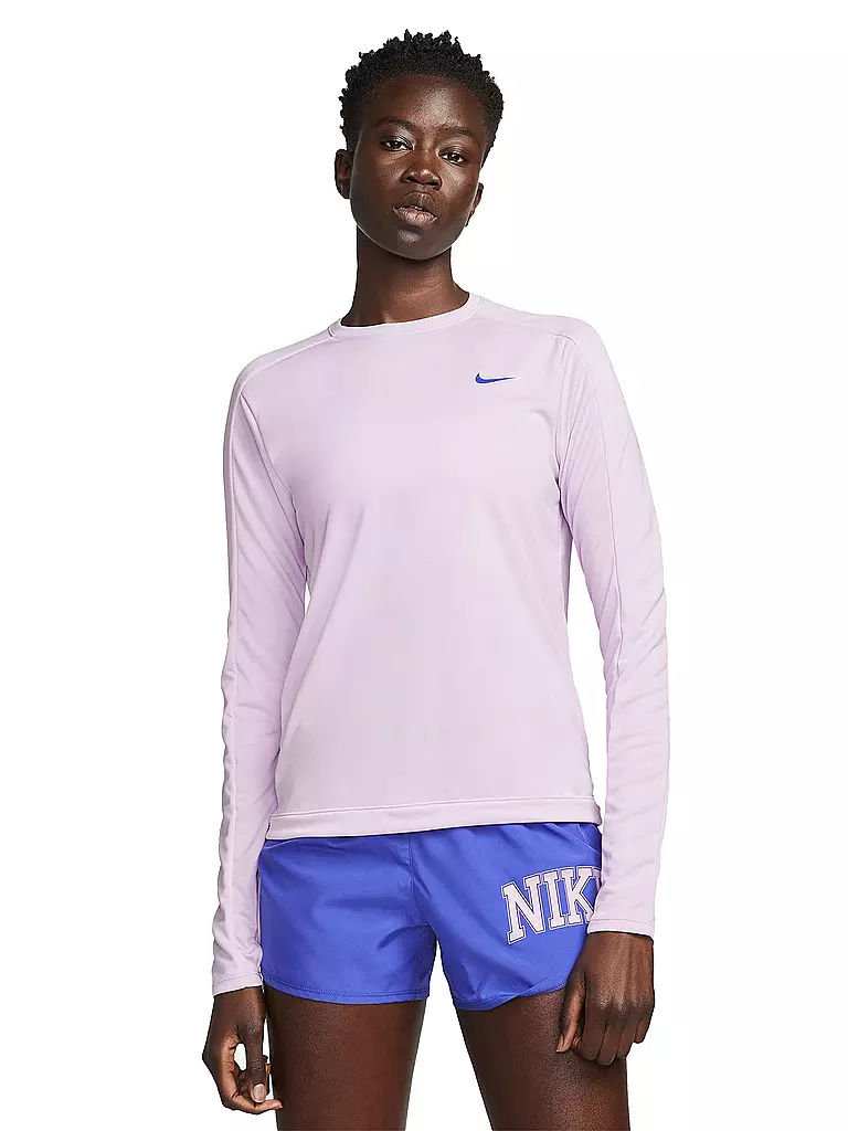 NIKE | Damen Laufshirt Dri-FIT Swoosh Run | rosa
