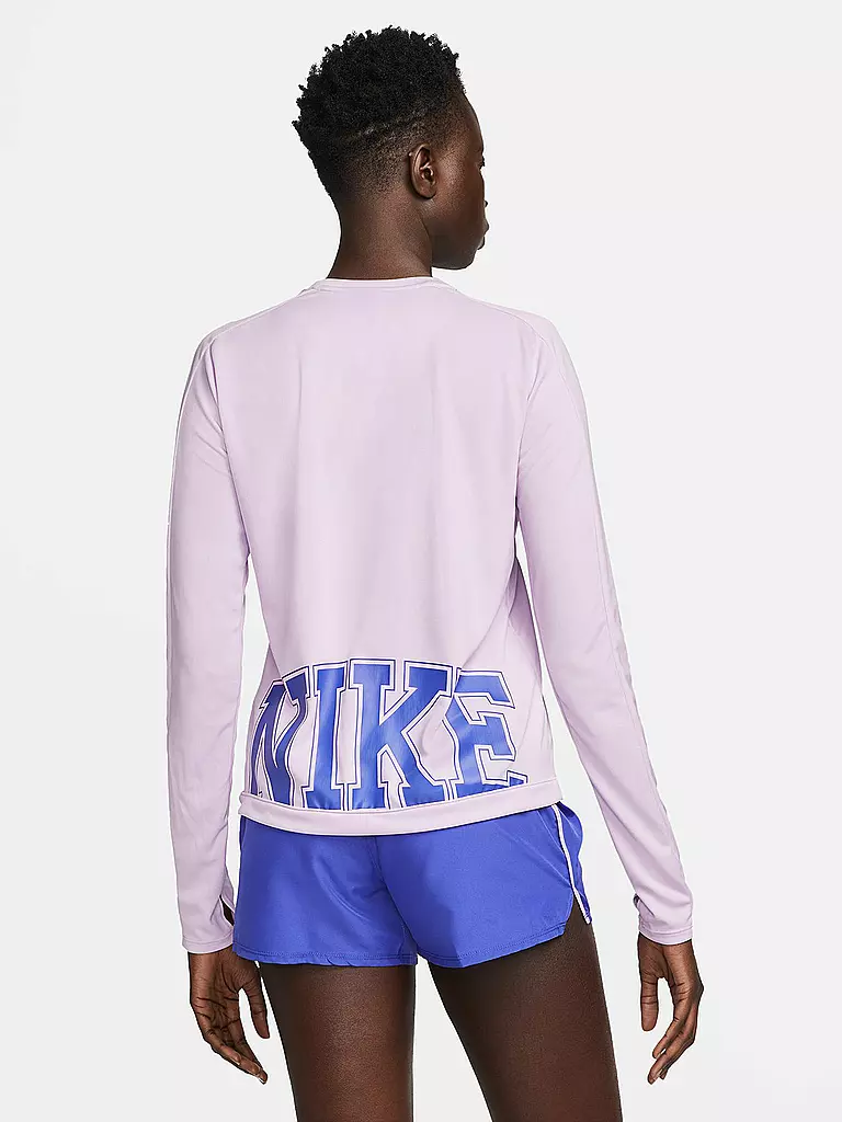 NIKE | Damen Laufshirt Dri-FIT Swoosh Run | rosa