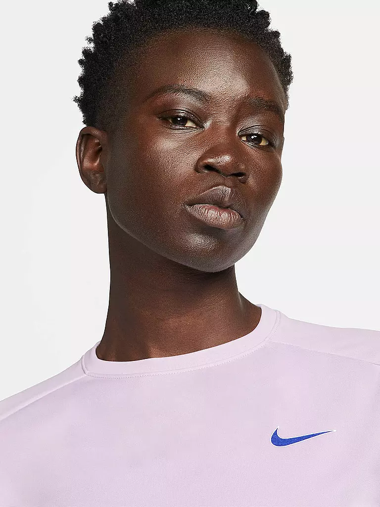 NIKE | Damen Laufshirt Dri-FIT Swoosh Run | rosa