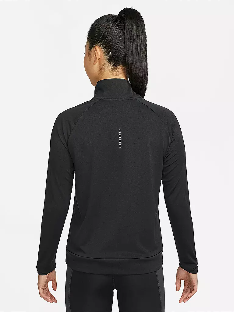 NIKE | Damen Laufshirt Pacer 1/4 Zip | schwarz