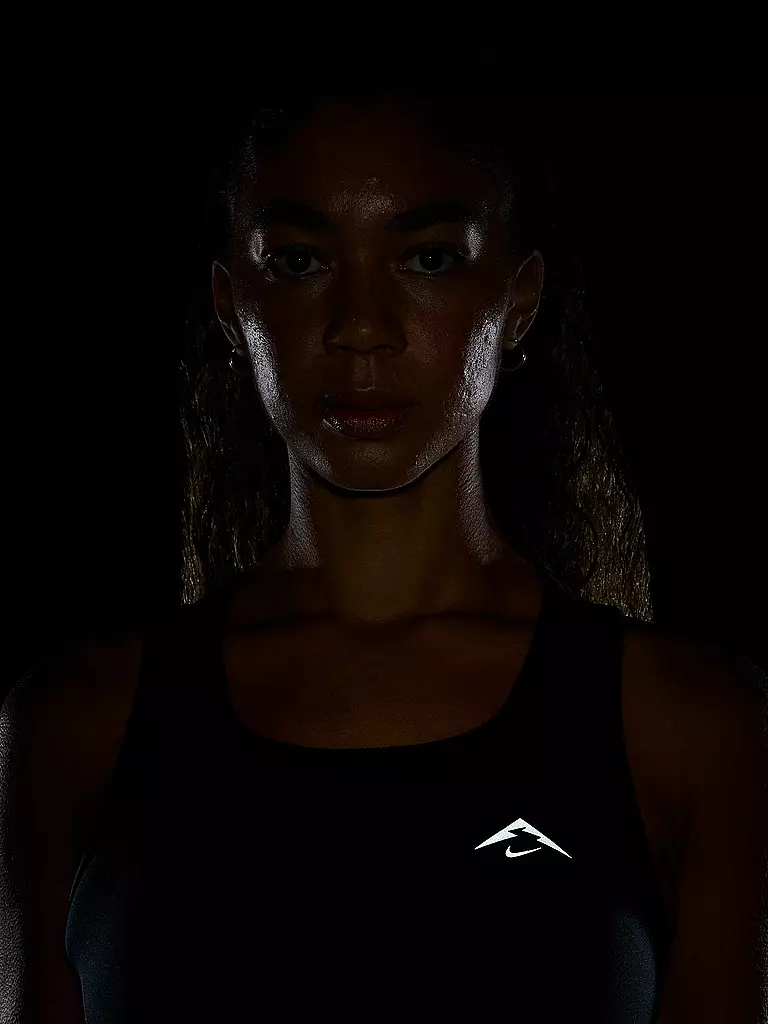 NIKE | Damen Lauftank  Trail | schwarz