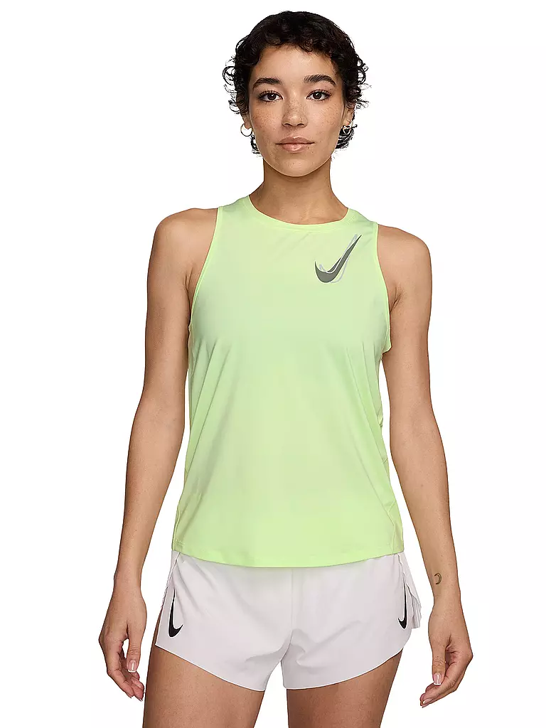 NIKE | Damen Lauftank One Swoosh | hellgrün