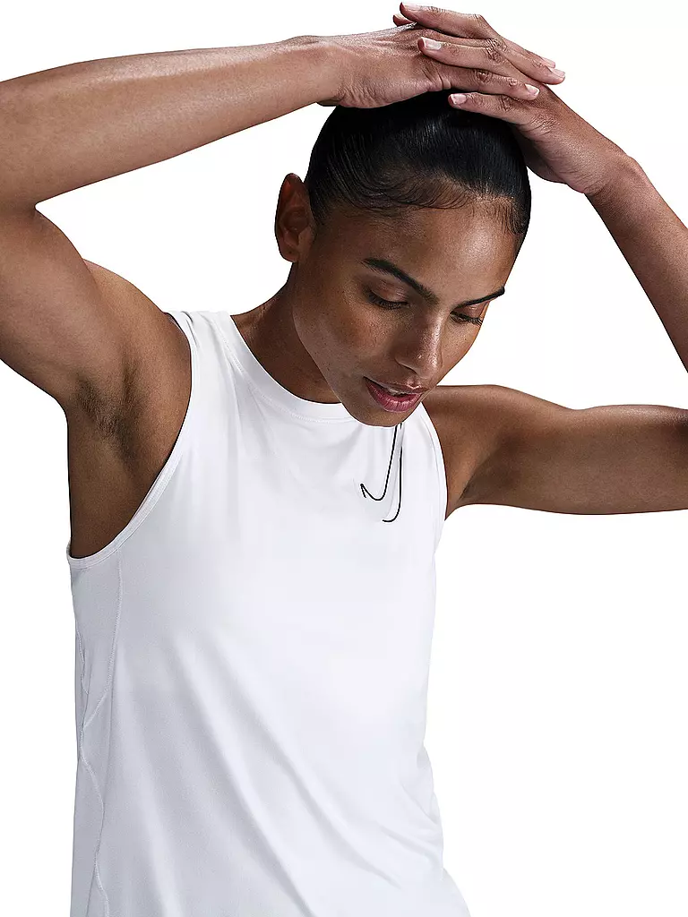 NIKE | Damen Lauftank One Swoosh | weiss