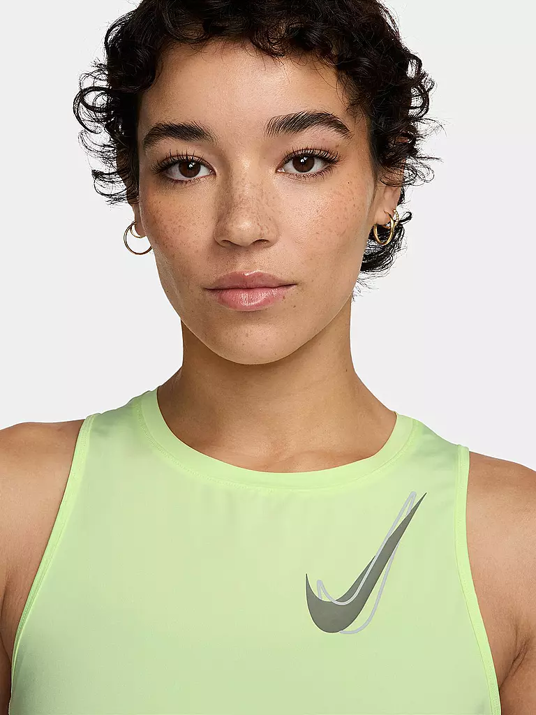 NIKE | Damen Lauftank One Swoosh | hellgrün