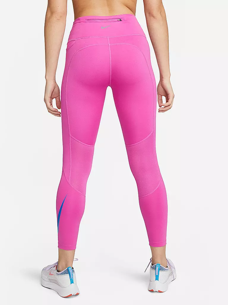 NIKE | Damen Lauftight Dri-FIT Fast Mid-Rise | schwarz