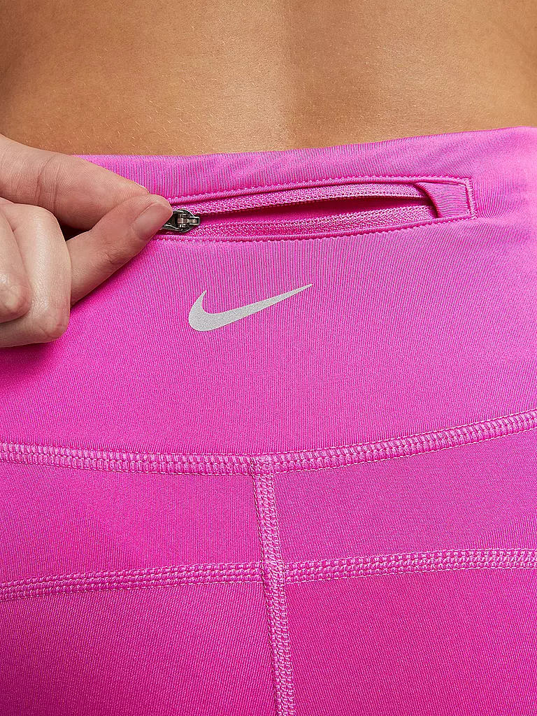 NIKE | Damen Lauftight Dri-FIT Fast Mid-Rise | schwarz