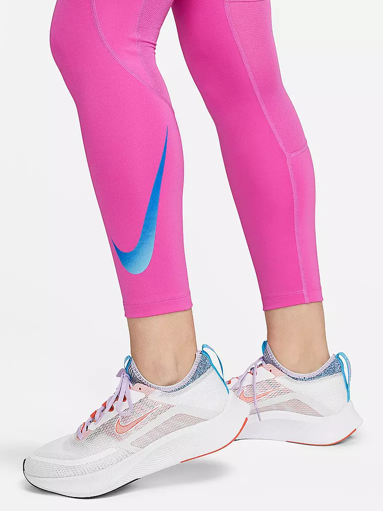 NIKE | Damen Lauftight Dri-FIT Fast Mid-Rise | schwarz