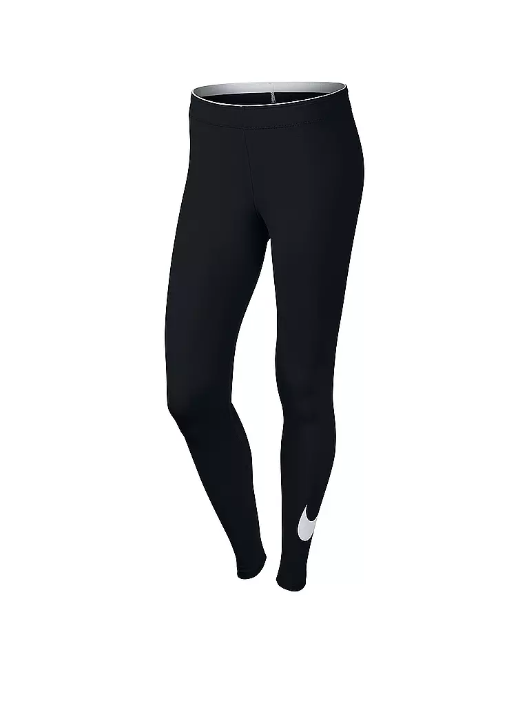 NIKE | Damen Leggings Club Legging-Logo 2 | schwarz