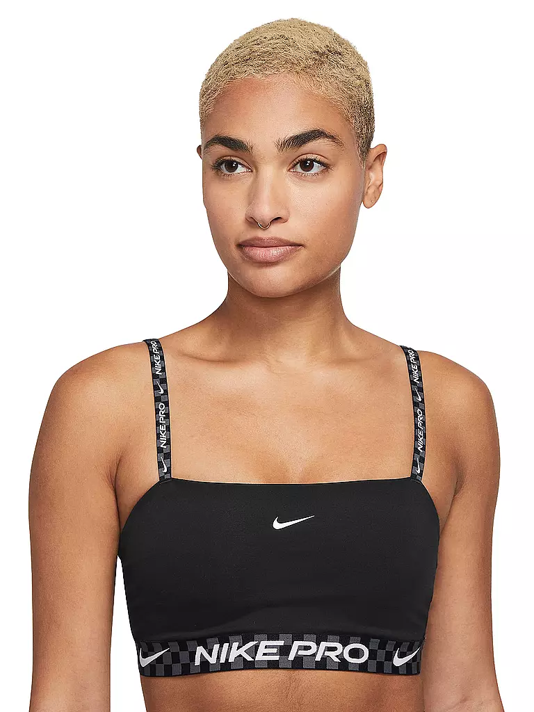 NIKE | Damen Sport-BH  Pro Indy Medium Support | schwarz