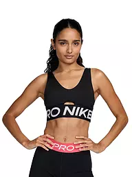 NIKE | Damen Sport-BH Pro Indy Plunge mit mittlerem Halt | schwarz