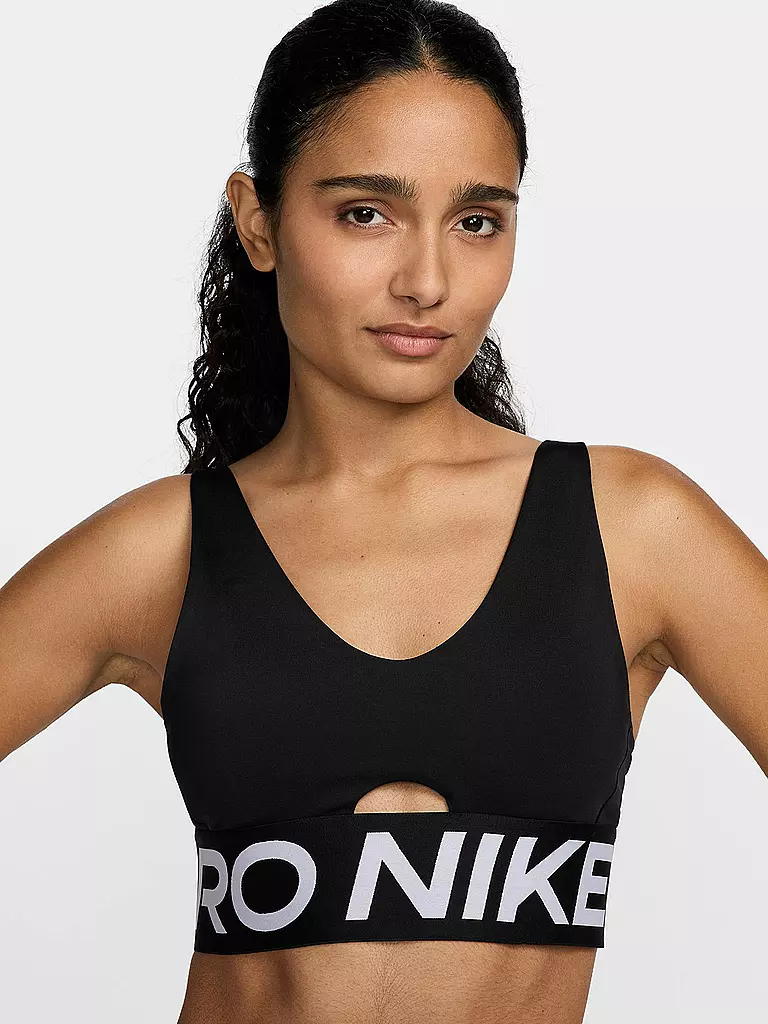 NIKE | Damen Sport-BH Pro Indy Plunge mit mittlerem Halt | 