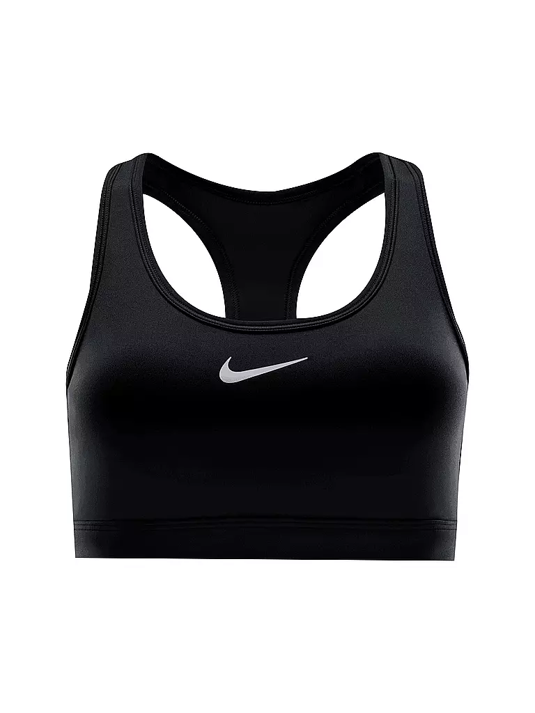 NIKE | Damen Sport-BH Swoosh Medium Support  | schwarz