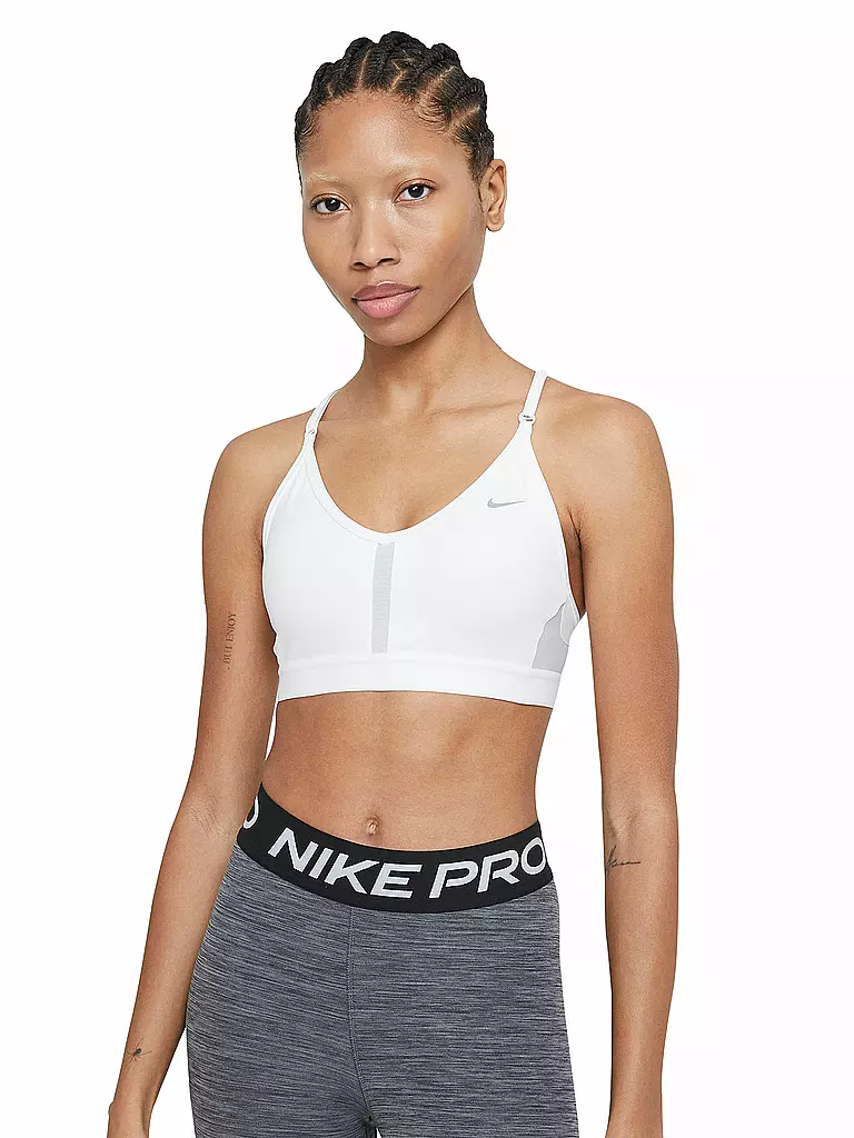 NIKE | Damen Sport-BH Swoosh Medium Support | weiss