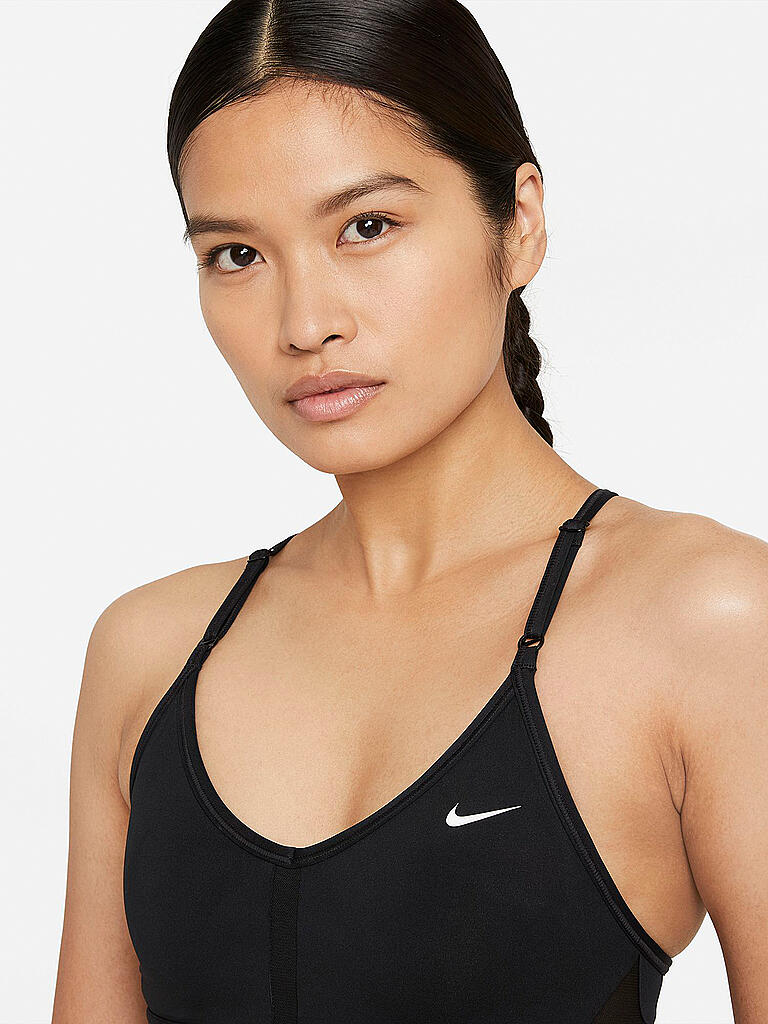 NIKE | Damen Sport-BH Swoosh Medium Support | schwarz