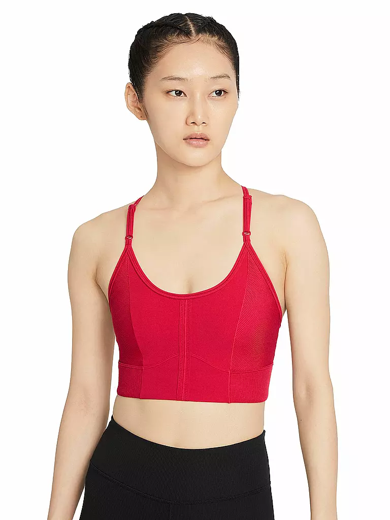 NIKE | Damen Sport-BH Yoga Dri-FIT Indy Low Support | rot