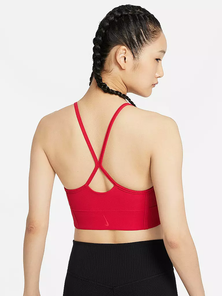 NIKE | Damen Sport-BH Yoga Dri-FIT Indy Low Support | rot