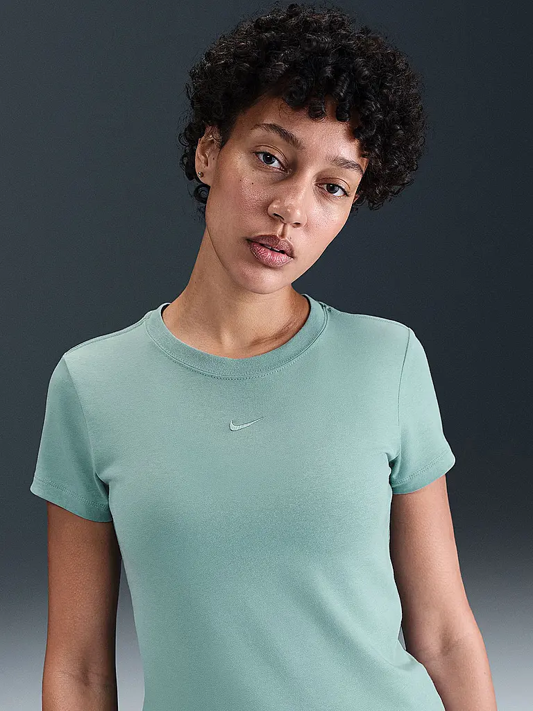 NIKE | Damen T-Shirt Sportswear Chill Knit | petrol