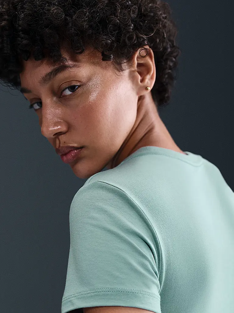 NIKE | Damen T-Shirt Sportswear Chill Knit | petrol