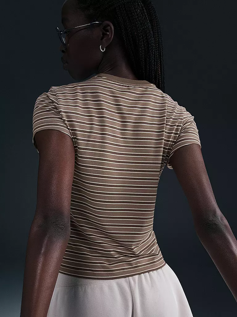 NIKE | Damen T-Shirt Sportswear Chill Knit | braun