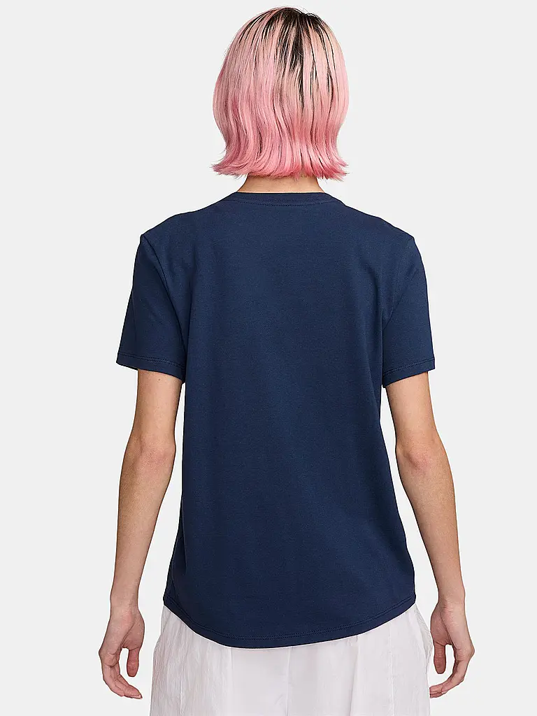 NIKE | Damen T-Shirt Sportswear Club Essentials  | dunkelblau