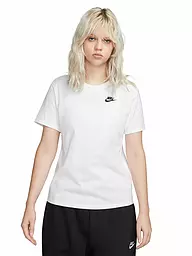 NIKE | Damen T-Shirt Sportswear Club Essentials  | weiss