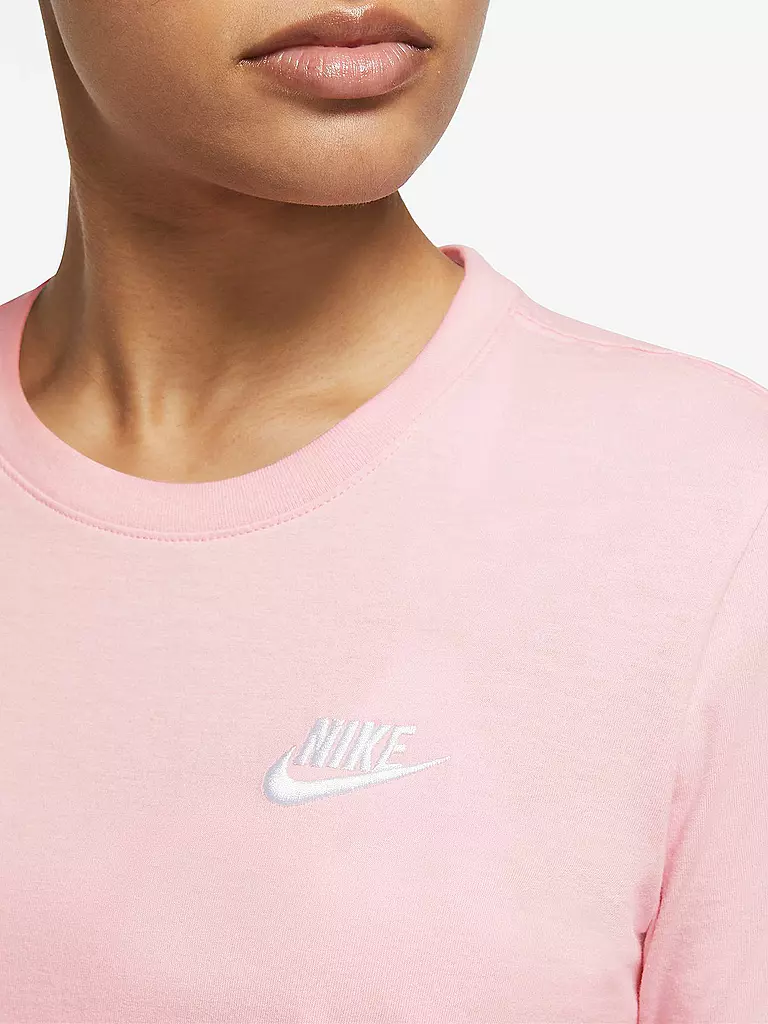 NIKE | Damen T-Shirt Sportswear Club Essentials | rosa