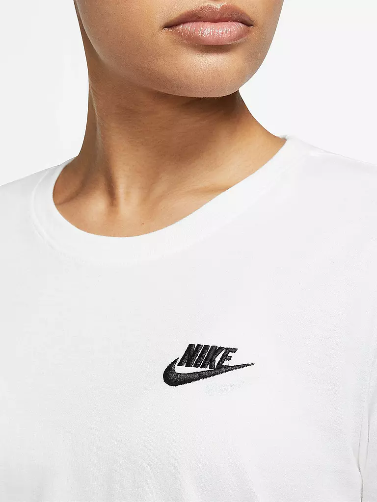 NIKE | Damen T-Shirt Sportswear Club Essentials | weiss