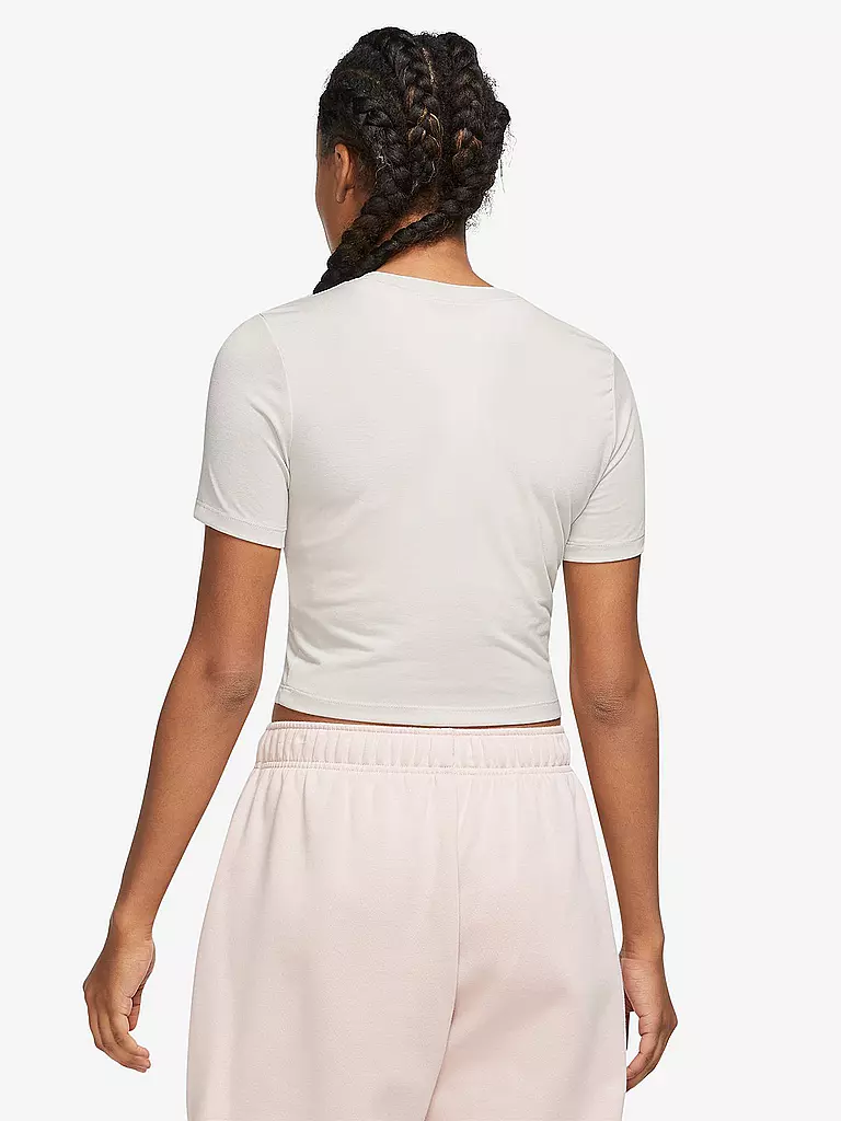 NIKE | Damen T-Shirt Sportswear Essential Cropped | olive