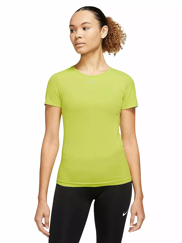 NIKE | Damen Tennisshirt Dri-FIT ADV Aura | grün