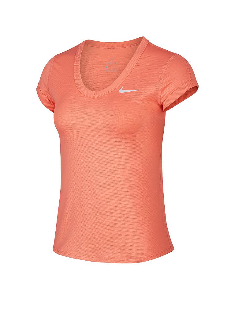 NIKE | Damen Tennisshirt Dri-FIT | orange