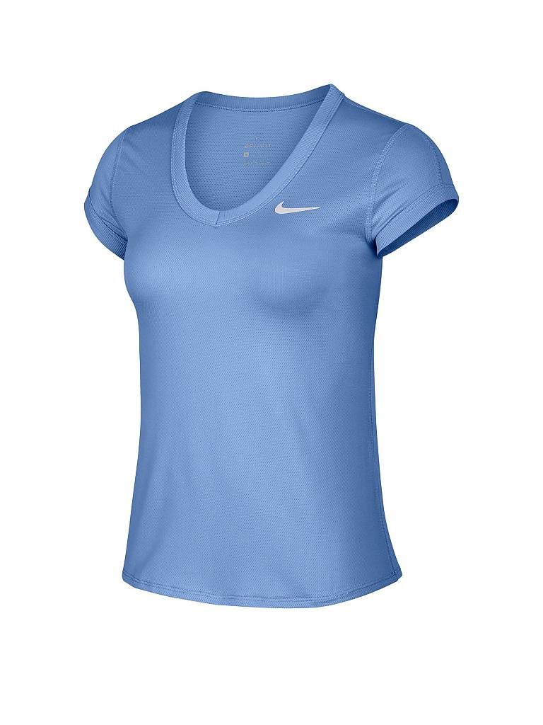 NIKE | Damen Tennisshirt Dri-FIT | blau