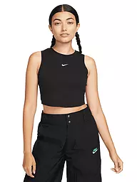 NIKE | Damen Top Sportswear Chill Knit Crop | schwarz