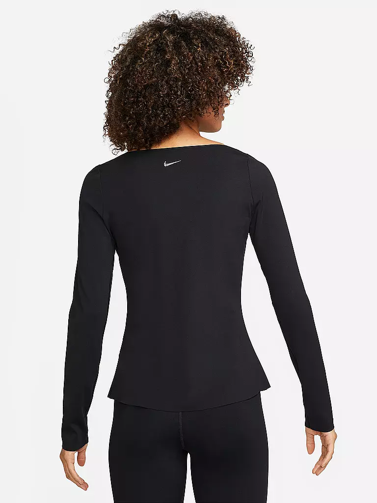 NIKE | Damen Yogashirt Dri-FIT Luxe | schwarz