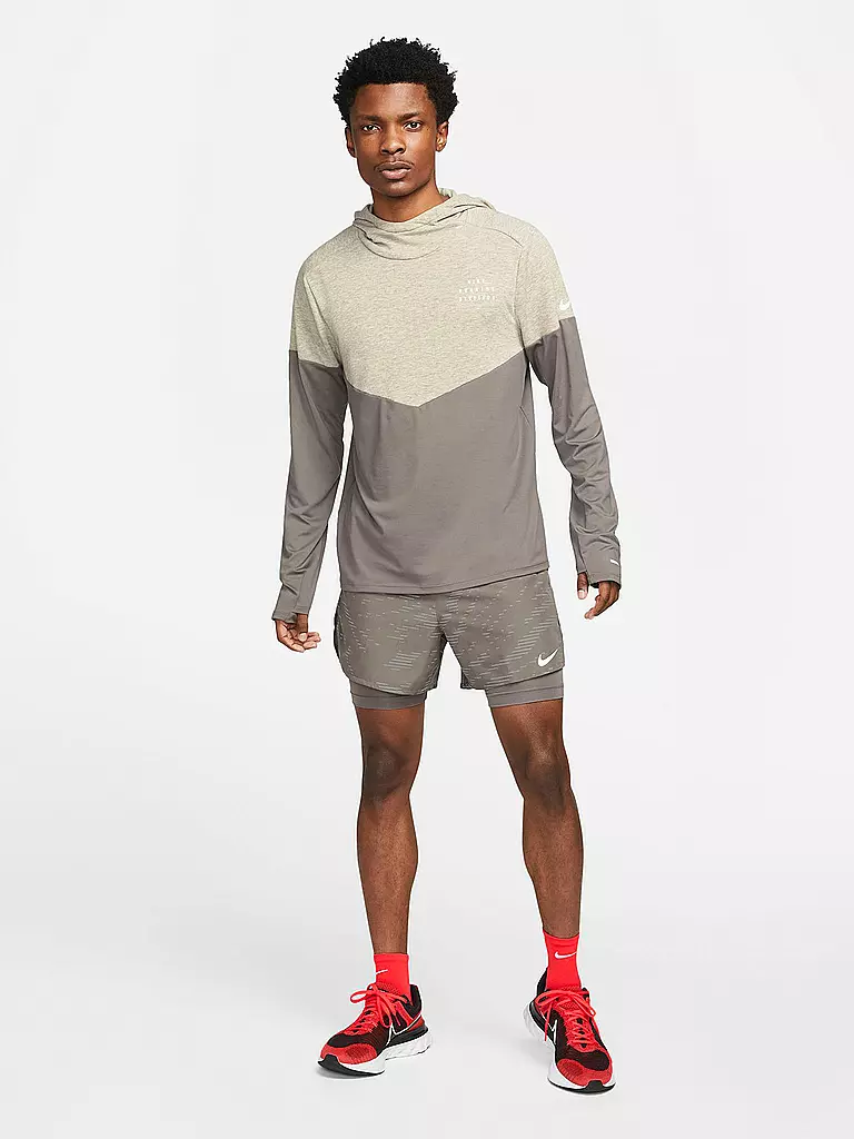 NIKE | Herren 2in1 Laufshort Dri-FIT Run Division Flex Stride | grau