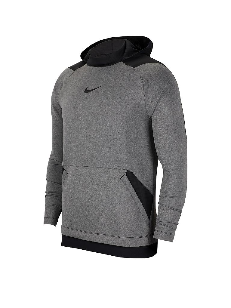 NIKE Herren FitnessHoodie FLC grau