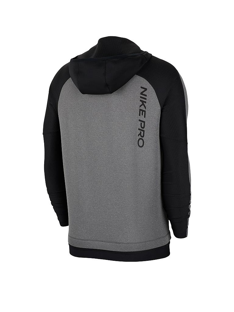 NIKE Herren FitnessHoodie FLC grau