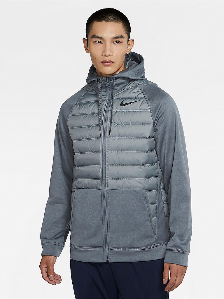 NIKE | Herren Fitnessjacke Therma Winterized  | grau