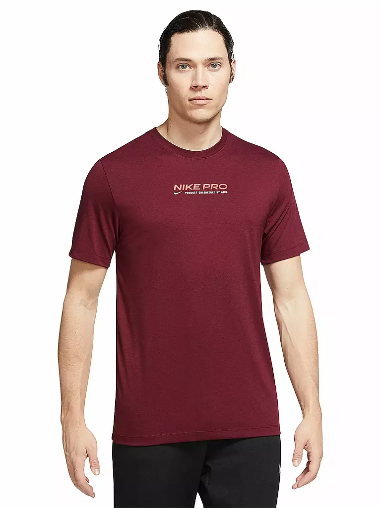 NIKE | Herren Fitnessshirt Pro Dri-FIT | dunkelrot