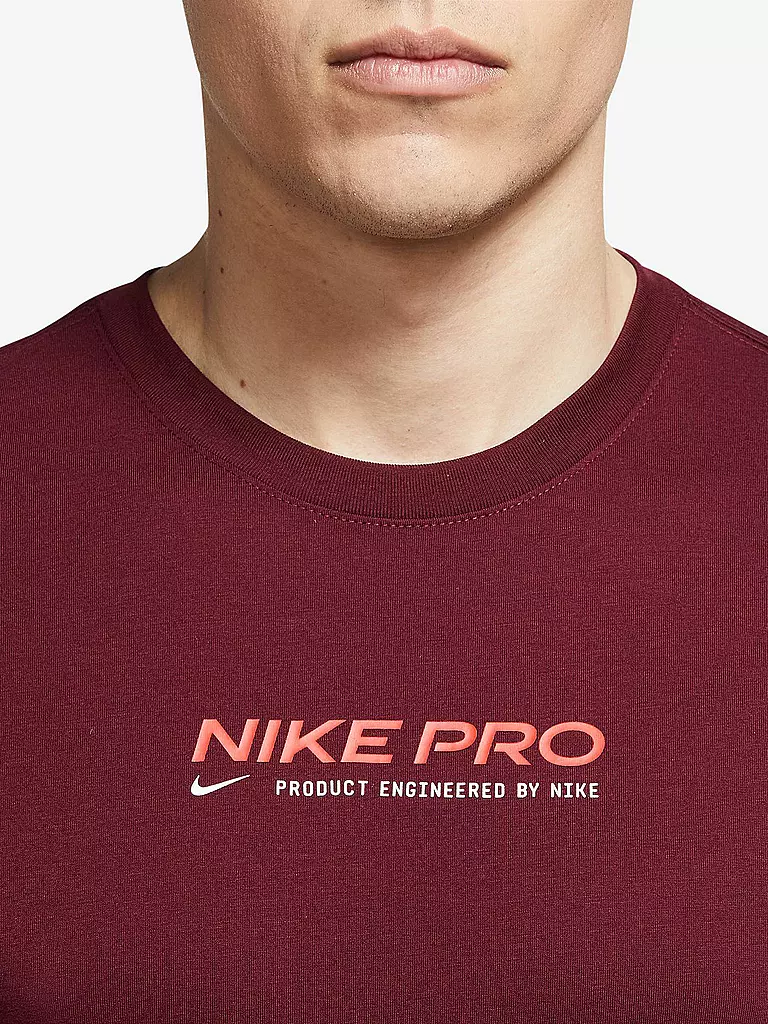 NIKE | Herren Fitnessshirt Pro Dri-FIT | dunkelrot
