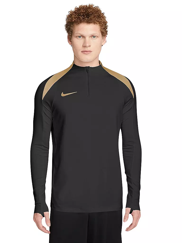 NIKE | Herren Fußballshirt Dri-FIT Strike 1/2 Zip | schwarz