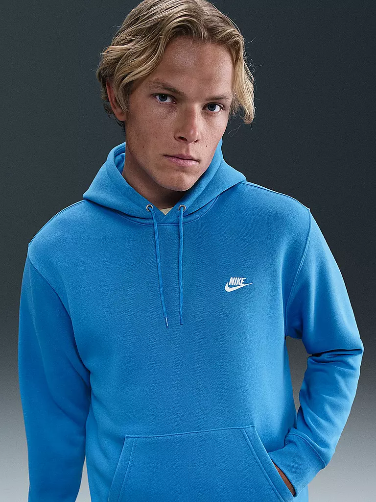 NIKE | Herren Hoodie Club Fleece | blau