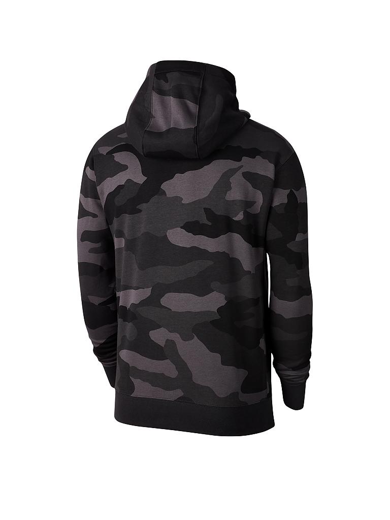 NIKE Herren Kapuzenjacke Nike Sportswear Club Fleece Camo Grau nike-herren-kapuzenjacke-nike-sportswear-club-fleece-camo-grau