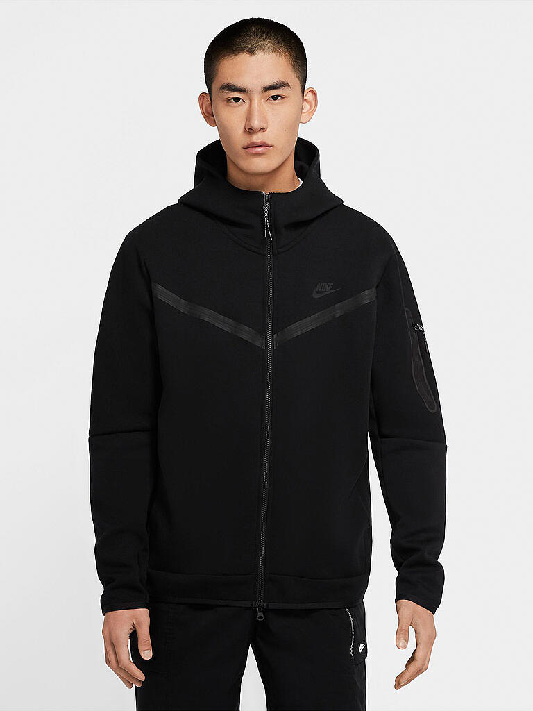 NIKE | Herren Kapuzenjacke Sportswear Tech Fleece | schwarz