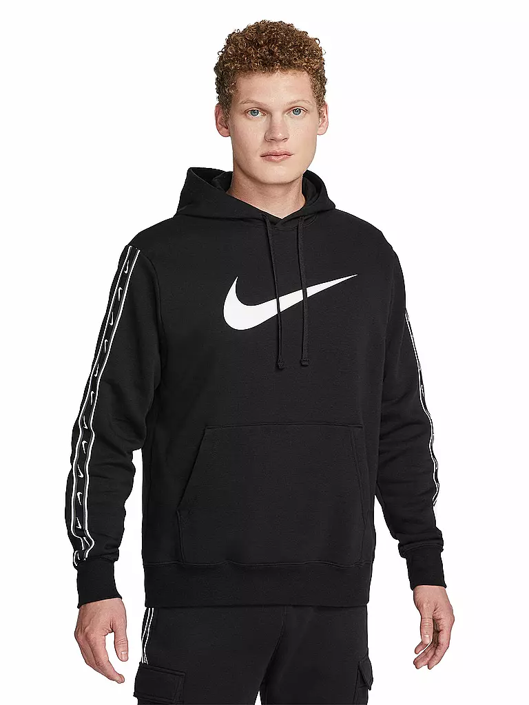 NIKE | Herren Kapuzenpullover Sportswear Repeat | schwarz