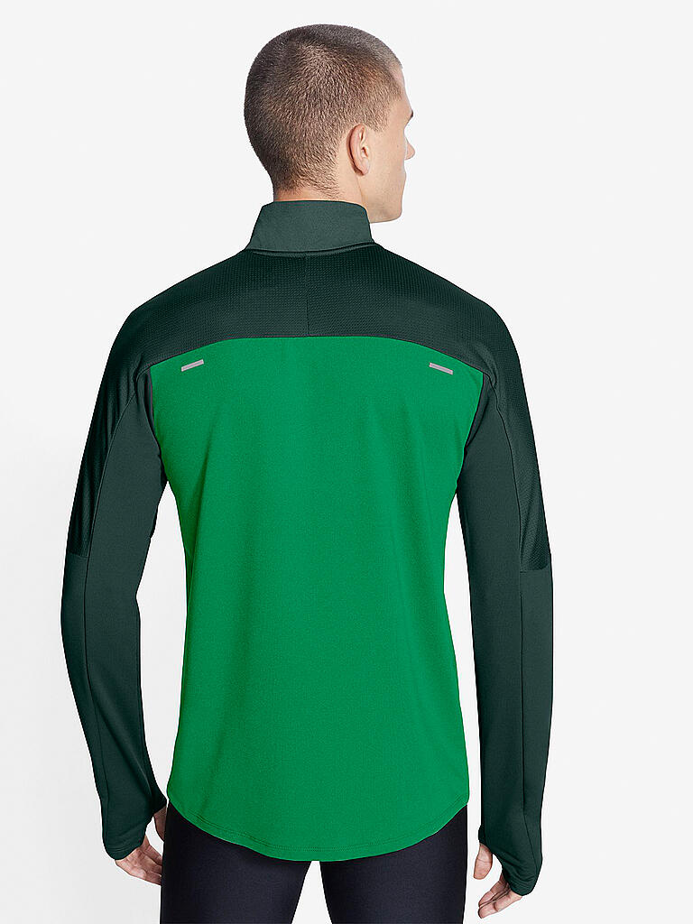 NIKE | Herren Laufshirt Dri-FIT Element Half Zip | grün
