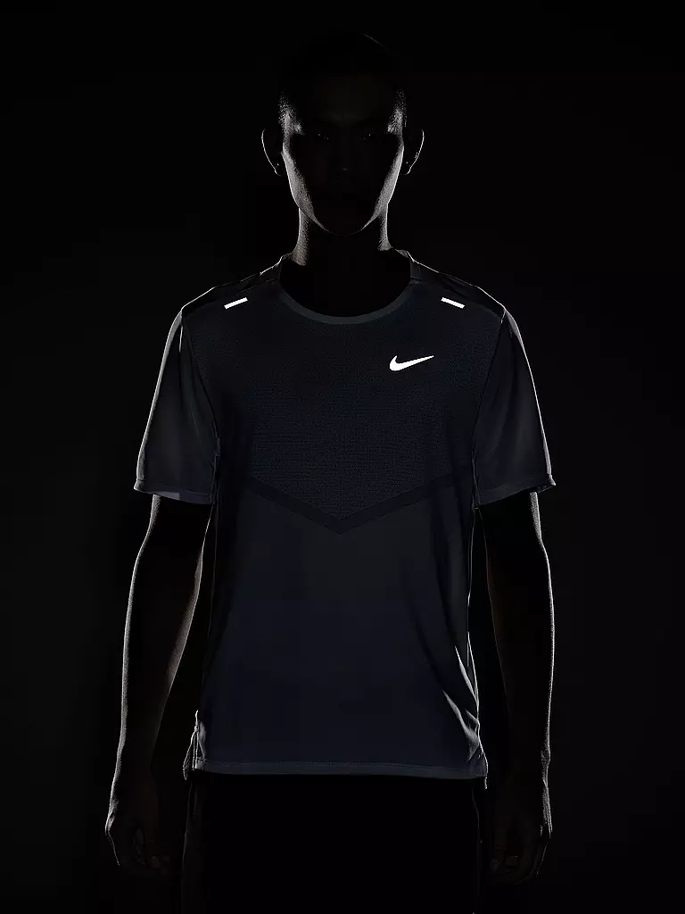 NIKE | Herren Laufshirt Dri-FIT Rise 365 | grau